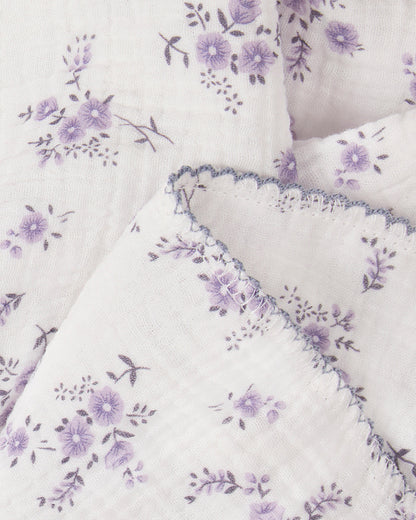 Baby Girls "Abigail" Cotton Swaddle Blanket