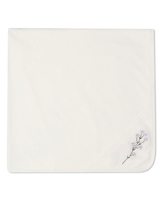 Baby Girls "Lilacs Are The Sweetest Bloom" Cotton / Rayon Blanket