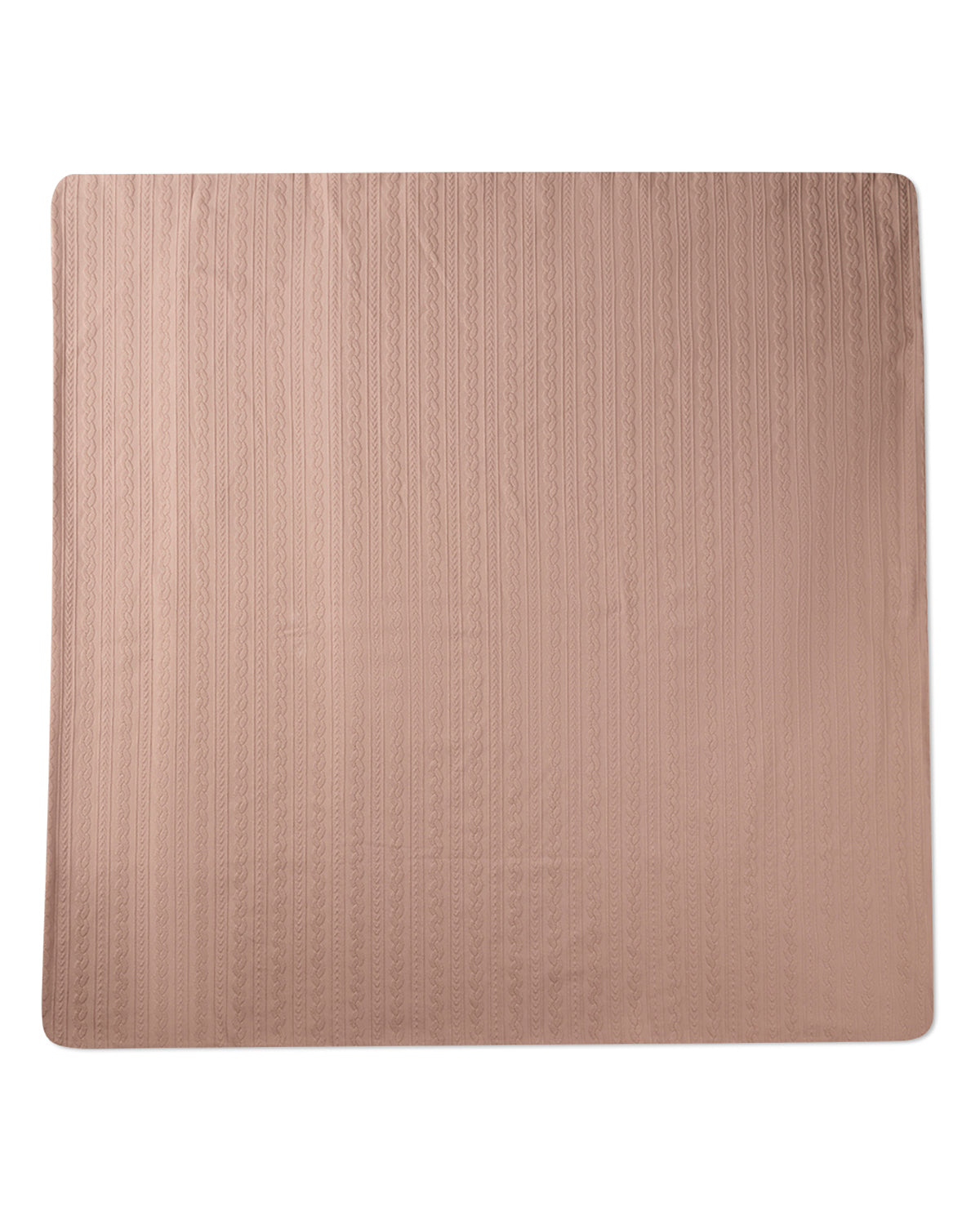 Baby Faux-Cable Cotton-Rich Textured Swaddle Blanket