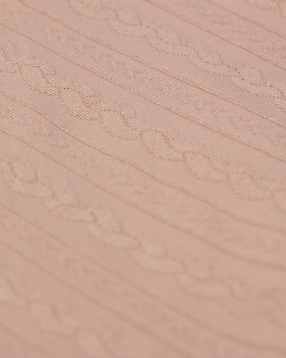 Baby Faux-Cable Cotton-Rich Textured Swaddle Blanket