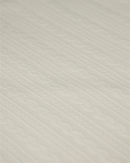 Baby Faux-Cable Cotton-Rich Textured Swaddle Blanket