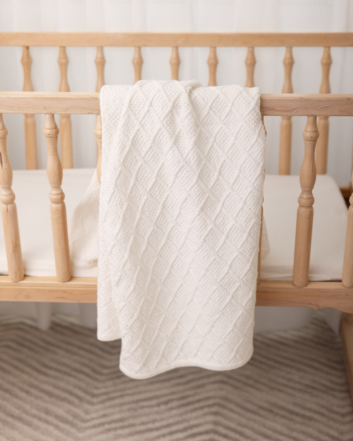 Baby Unisex "Simply Sweet" 100% Cotton Knit Cuddle and Receiving Blanket
