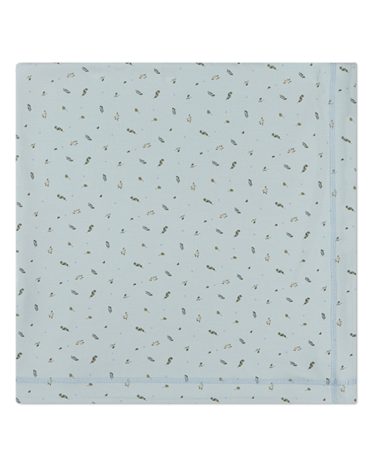 Baby "Tiny Leaves" Rayon-Blend Receiving and Swaddle Blanket