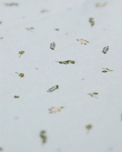 Baby "Tiny Leaves" Rayon-Blend Receiving and Swaddle Blanket