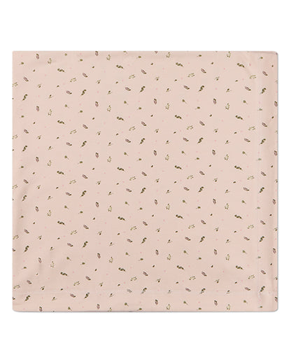 Baby "Tiny Leaves" Rayon-Blend Receiving and Swaddle Blanket