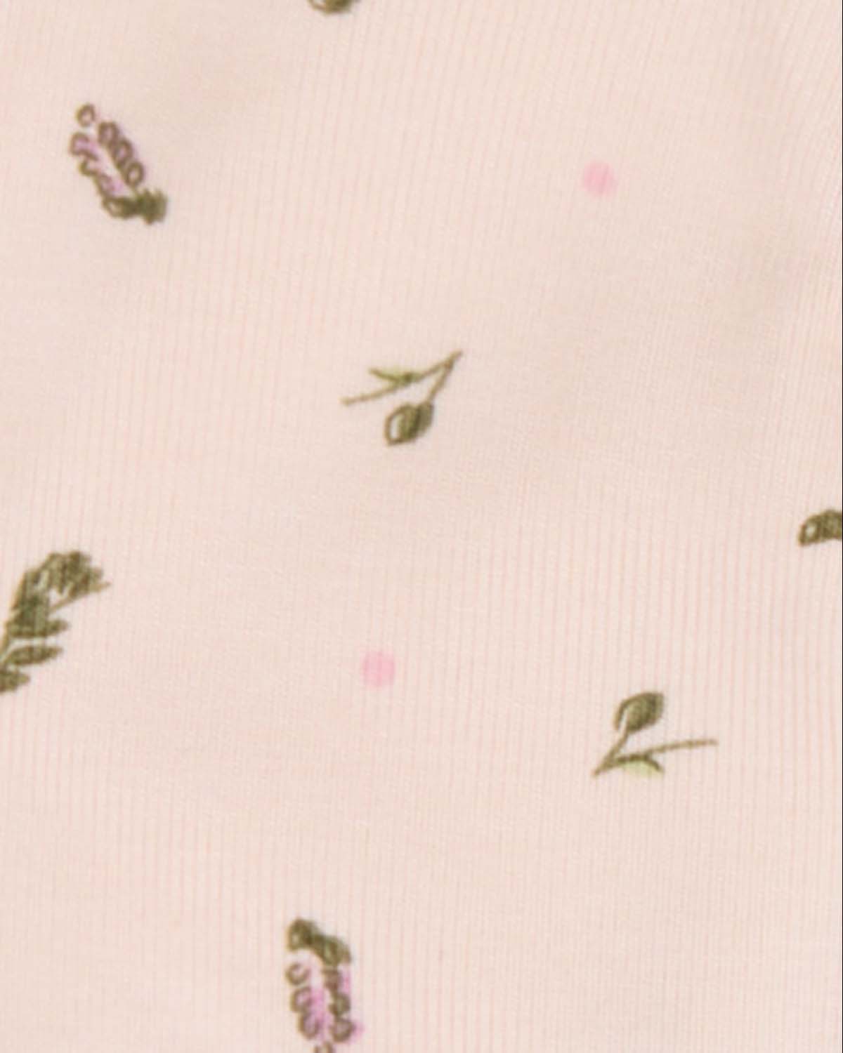 Baby "Tiny Leaves" Rayon-Blend Receiving and Swaddle Blanket