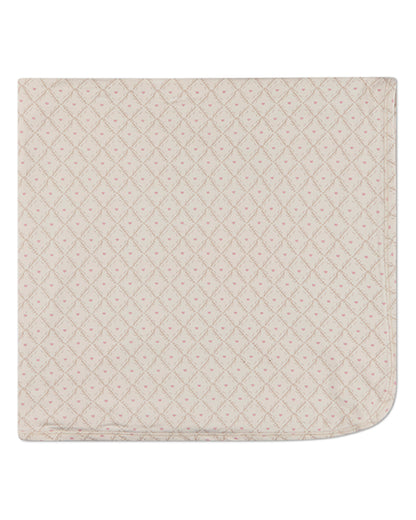 Baby Girls "Harlequin Heart" Modal-Blend All-Over Printed Swaddle Blanket