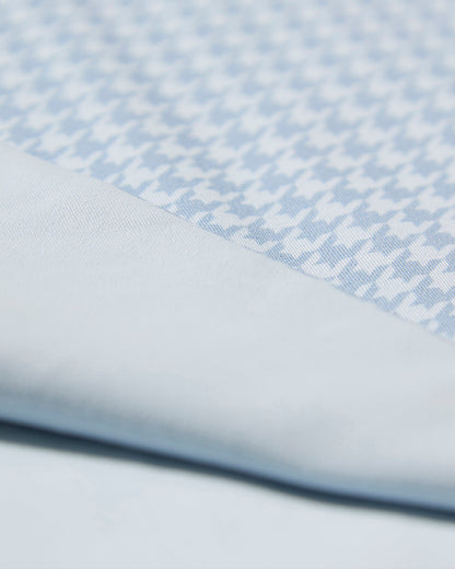 Baby Boys Houndstooth-Printed Double-Sided 100% Cotton Swaddle Blanket