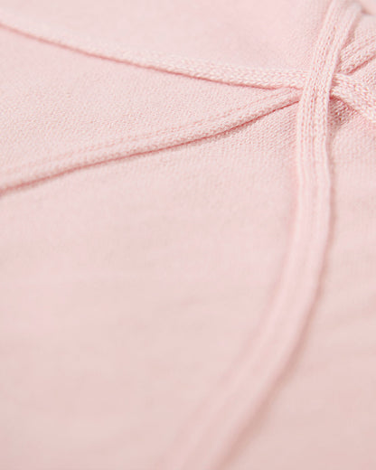 Baby Girls 100% Cotton Fine-Gauge Knit Blanket with Tonal Knit Bow