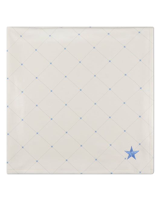 Baby Boys "Stars and Stitching" Cotton/Rayon-Blend Snuggle Blanket