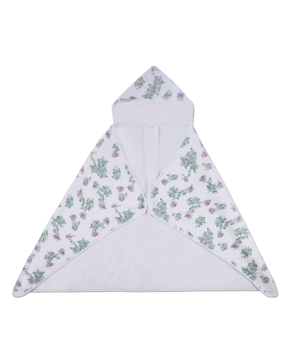 Baby Girls Floral Cotton-Lined Hooded Towel