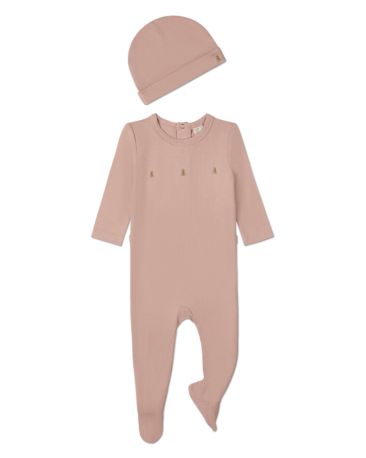 2 Piece Baby "Three Little Bears" Rayon from Bamboo Blend Footie Set