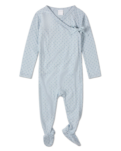 3 Piece Baby Boys Pointelle Rayon from Bamboo Blend "Little Dots" Footie Set