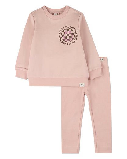 2 Piece Baby and Toddler "Smiles All Around" Cotton-Rich Pajama Set