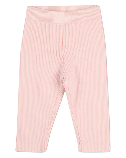 2 Piece Baby and Toddler Girls 100% Cotton Knit Play Set with Bow Trim