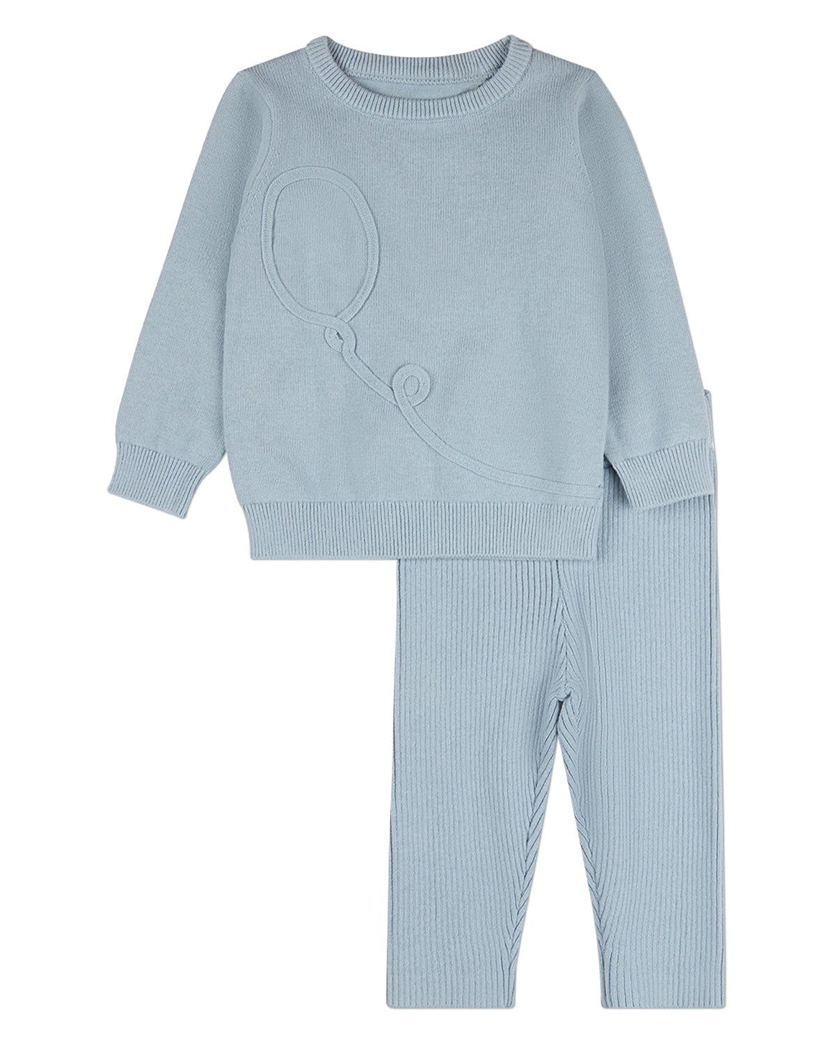 2 Piece Baby and Toddler Boys 100% Cotton Knit Set with Balloon Accent
