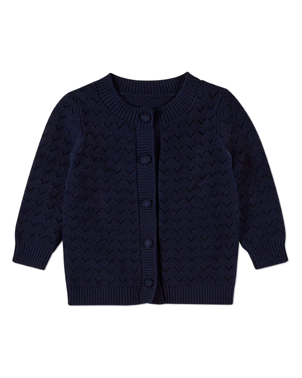 2 Piece Baby and Toddler Boys 100% Cotton Chevron Knit Cardigan Set