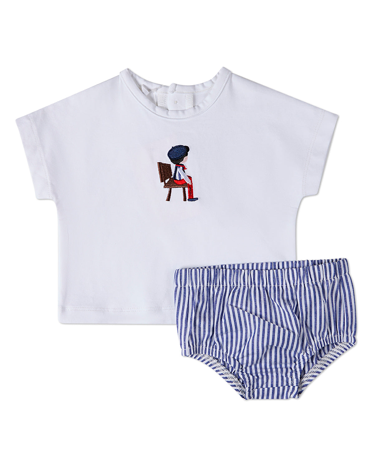 2 Piece Baby and Toddler Boys "The Boy's Favorite Seat" Bloomer Set