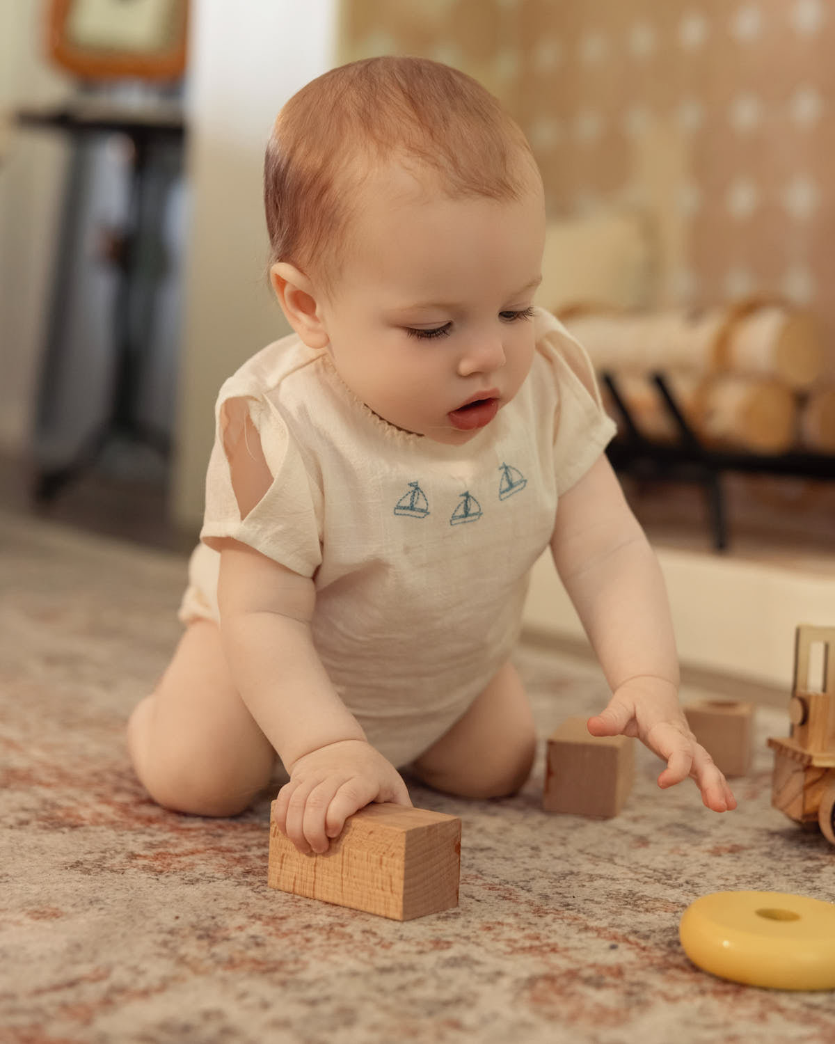 2 Piece Baby and Toddler "Set The Sail" 100% Cotton Bloomer Set