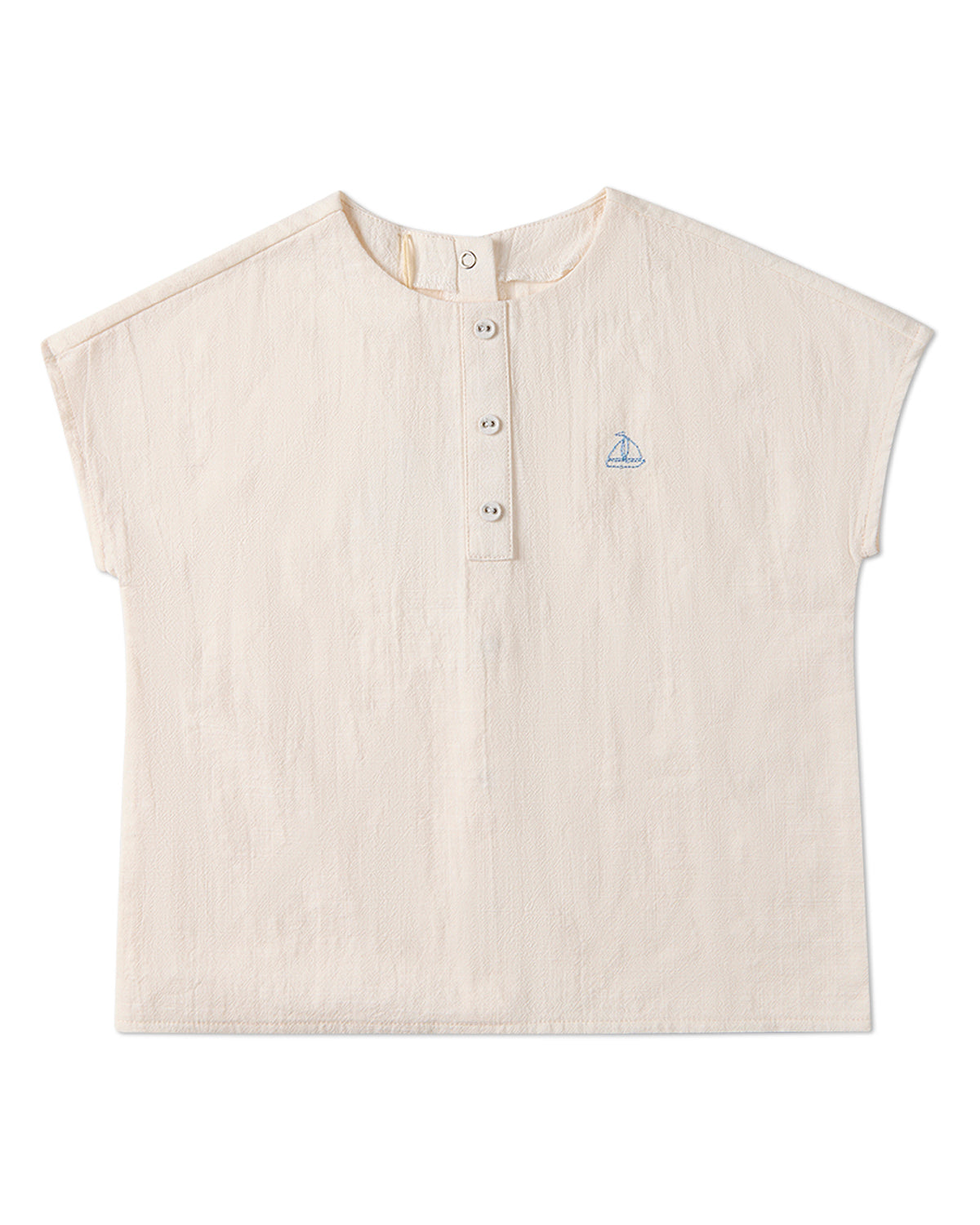 2 Piece Kids "Set The Sail" 100% Cotton Embroidered Shorts Set