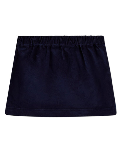 Girls Cotton-Rich Fine-Wale Corduroy Pleated Pull-On Above-Knee Skirt