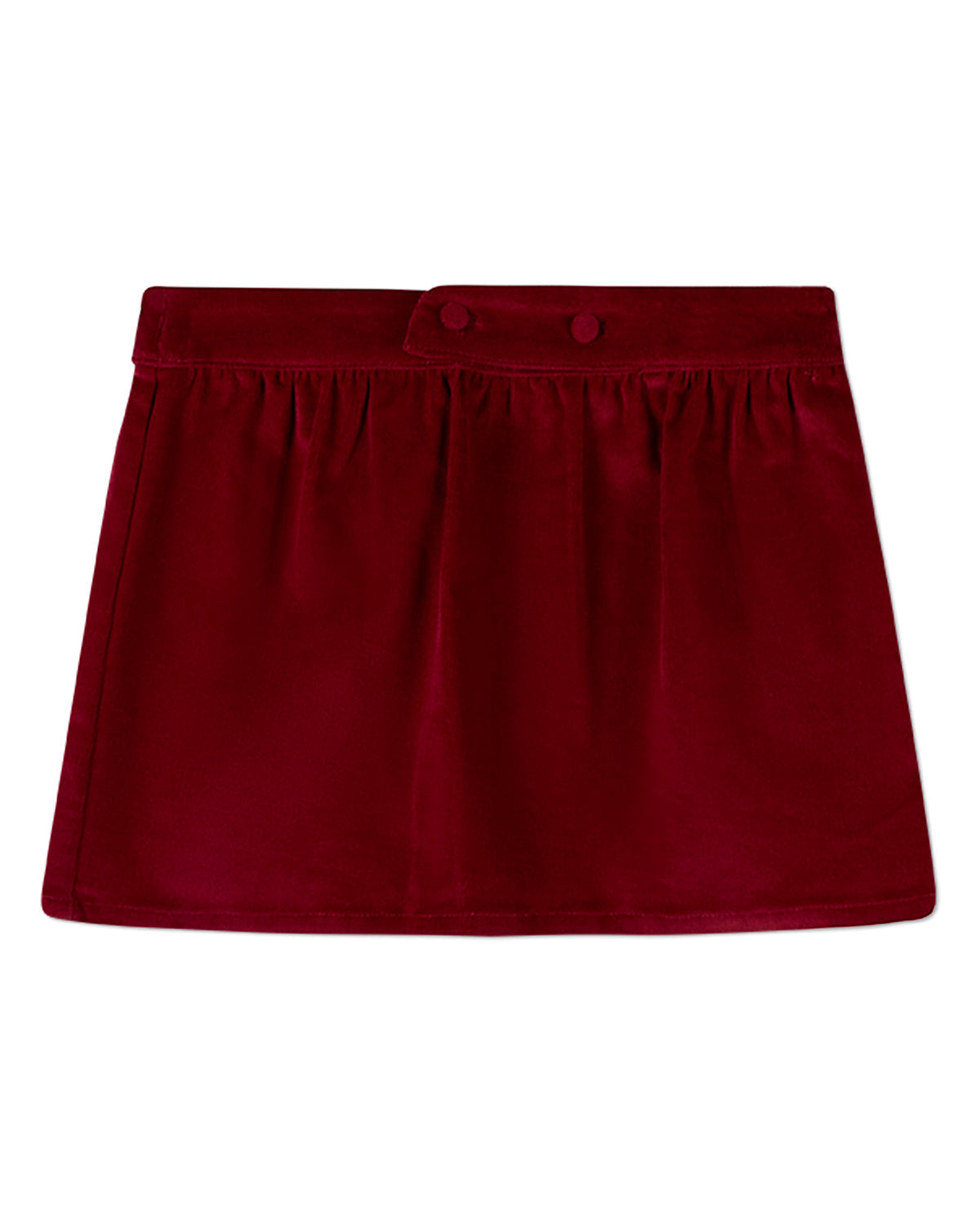 Girls Faux-Button Cotton-Rich Fine-Wale Corduroy Above-Knee Skirt