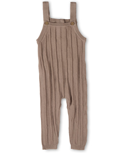 Baby and Toddler Raised 3D Knit 100% Cotton Ribbed Jumpsuit