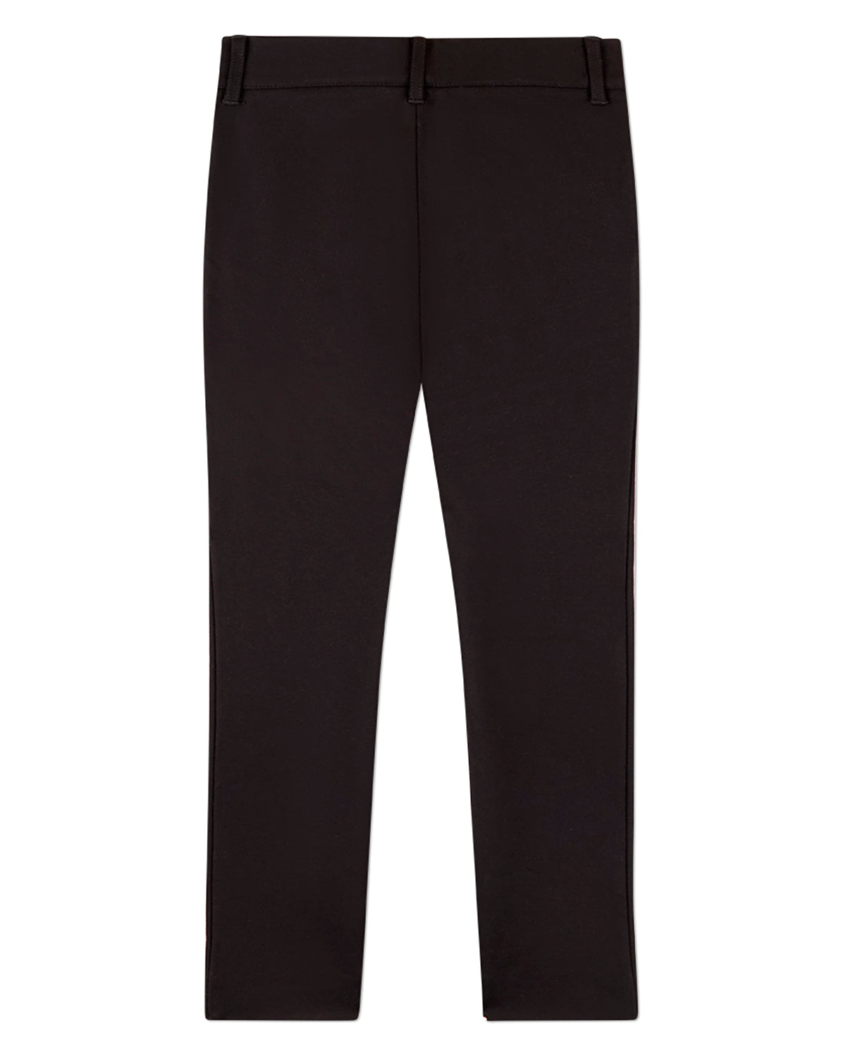 Boys Rayon-Blend 2-Pocket Solid-Color Stretch Knit Dress Pants