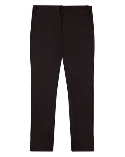 Boys Rayon-Blend 2-Pocket Solid-Color Stretch Knit Dress Pants