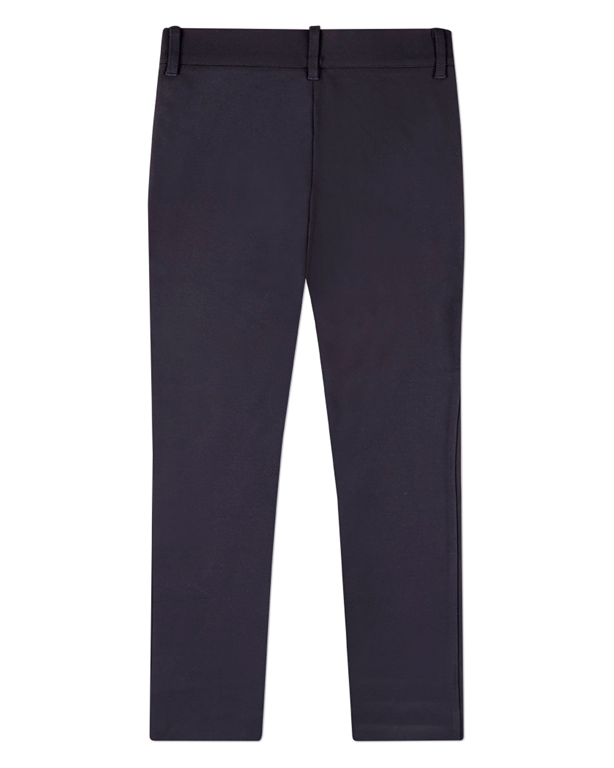 Boys Rayon-Blend 2-Pocket Solid-Color Stretch Knit Dress Pants