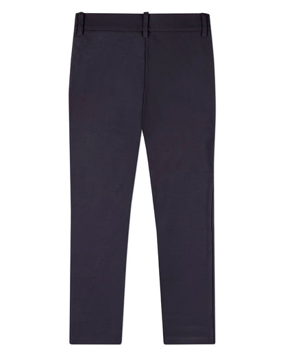 Boys Rayon-Blend 2-Pocket Solid-Color Stretch Knit Dress Pants