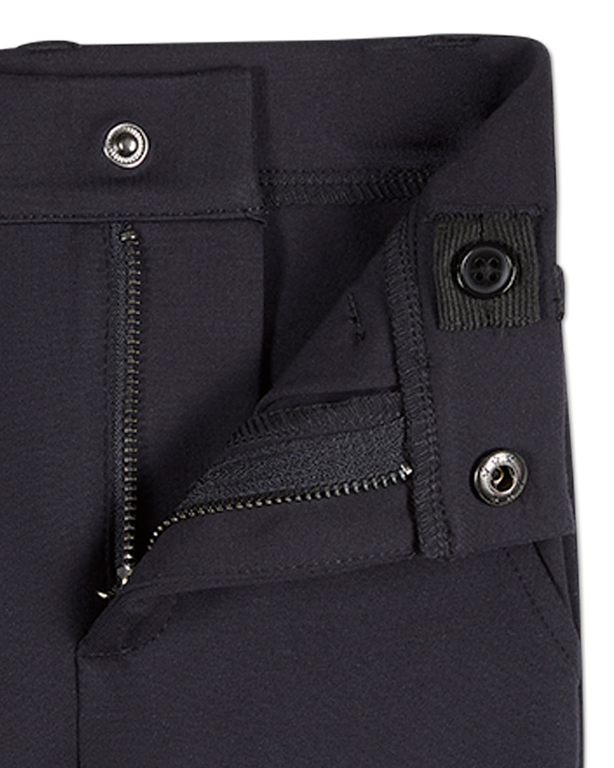 Boys Rayon-Blend 2-Pocket Solid-Color Stretch Knit Dress Pants