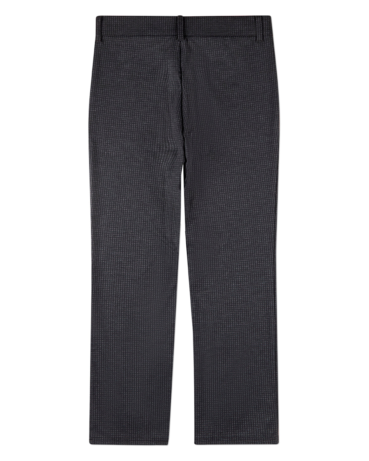 Boys Houndstooth-Print Rayon-Blend 2-Pocket Stretch Knit Dress Pants