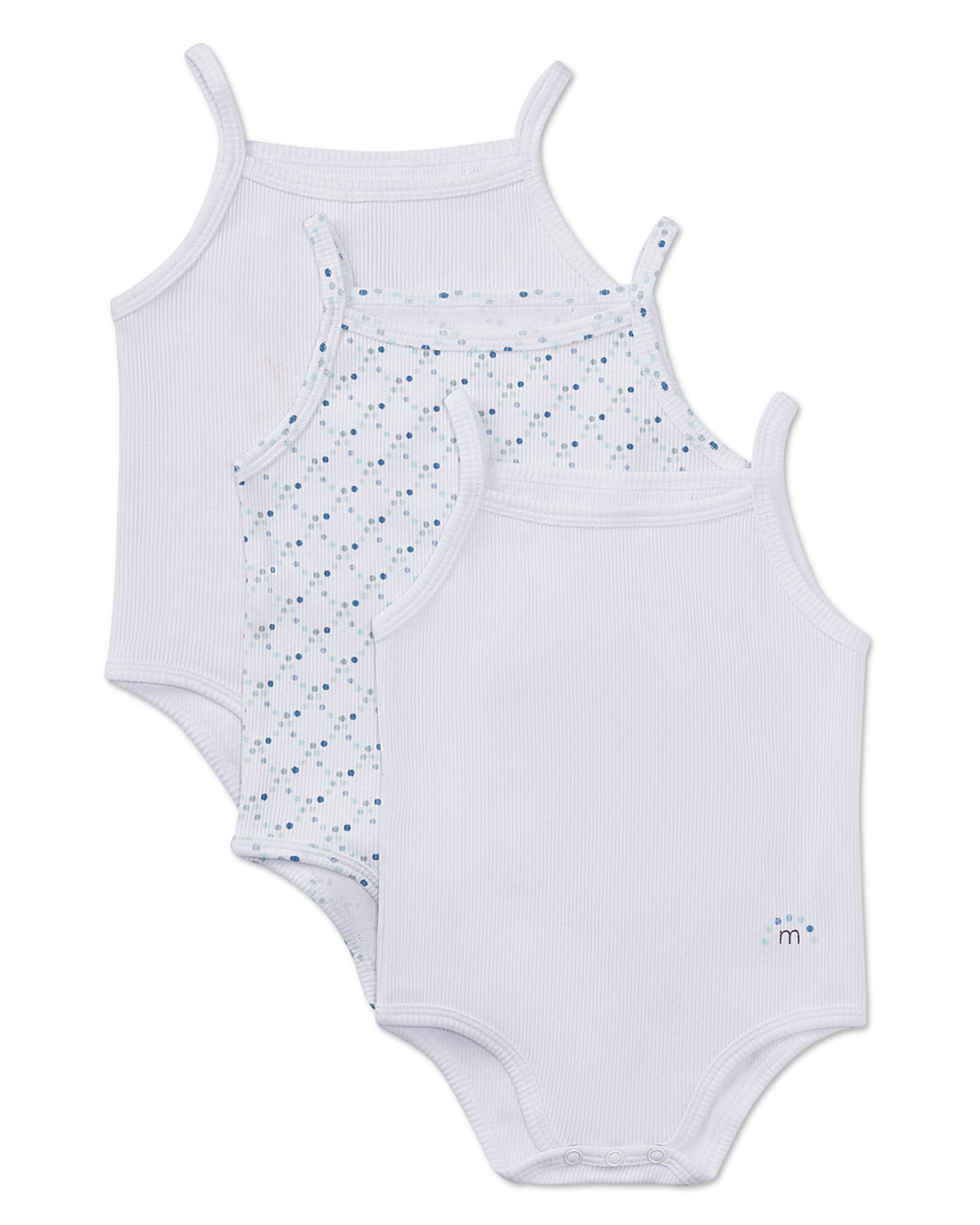 Ribbed Dot Logo Bodysuits