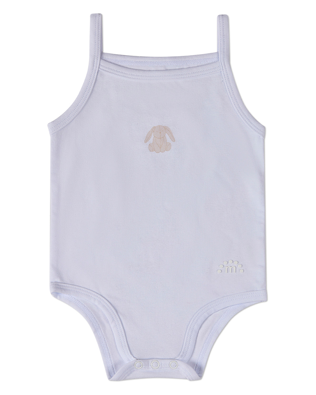 3 Pack Baby "Playful Bunny" Cotton / Modal Tag-Free Bodysuits