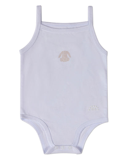 3 Pack Baby "Playful Bunny" Cotton / Modal Tag-Free Bodysuits