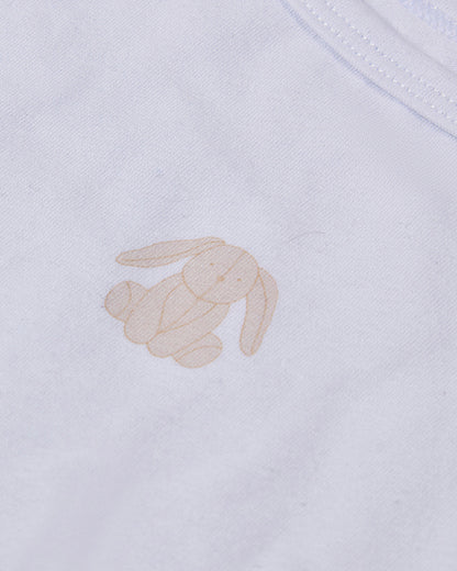 3 Pack Baby "Playful Bunny" Cotton / Modal Tag-Free Bodysuits