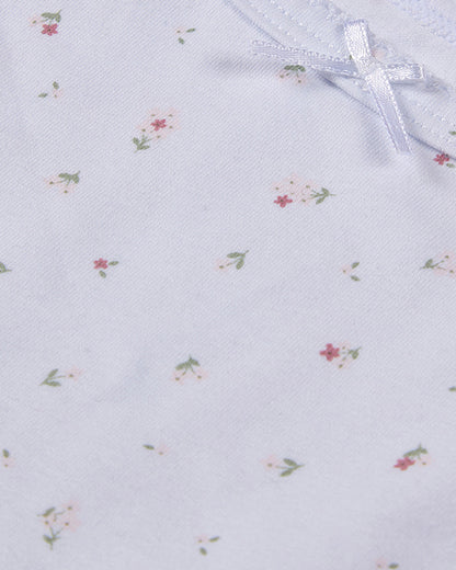 3 Pack Baby Girls Cotton / Modal Bodysuits - Florals, Stripes, Solid