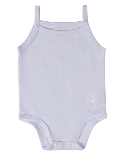 3 Pack Baby Cotton / Modal Bodysuits - Petite Leaves, Stripes, Solid