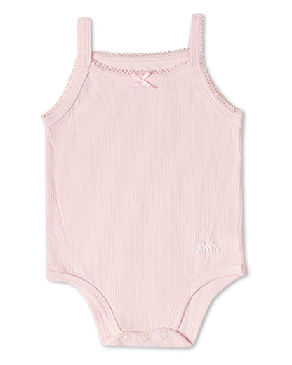 3 Pack Baby Mini-Ribbed Stretch Modal Solid-Color Bodysuits
