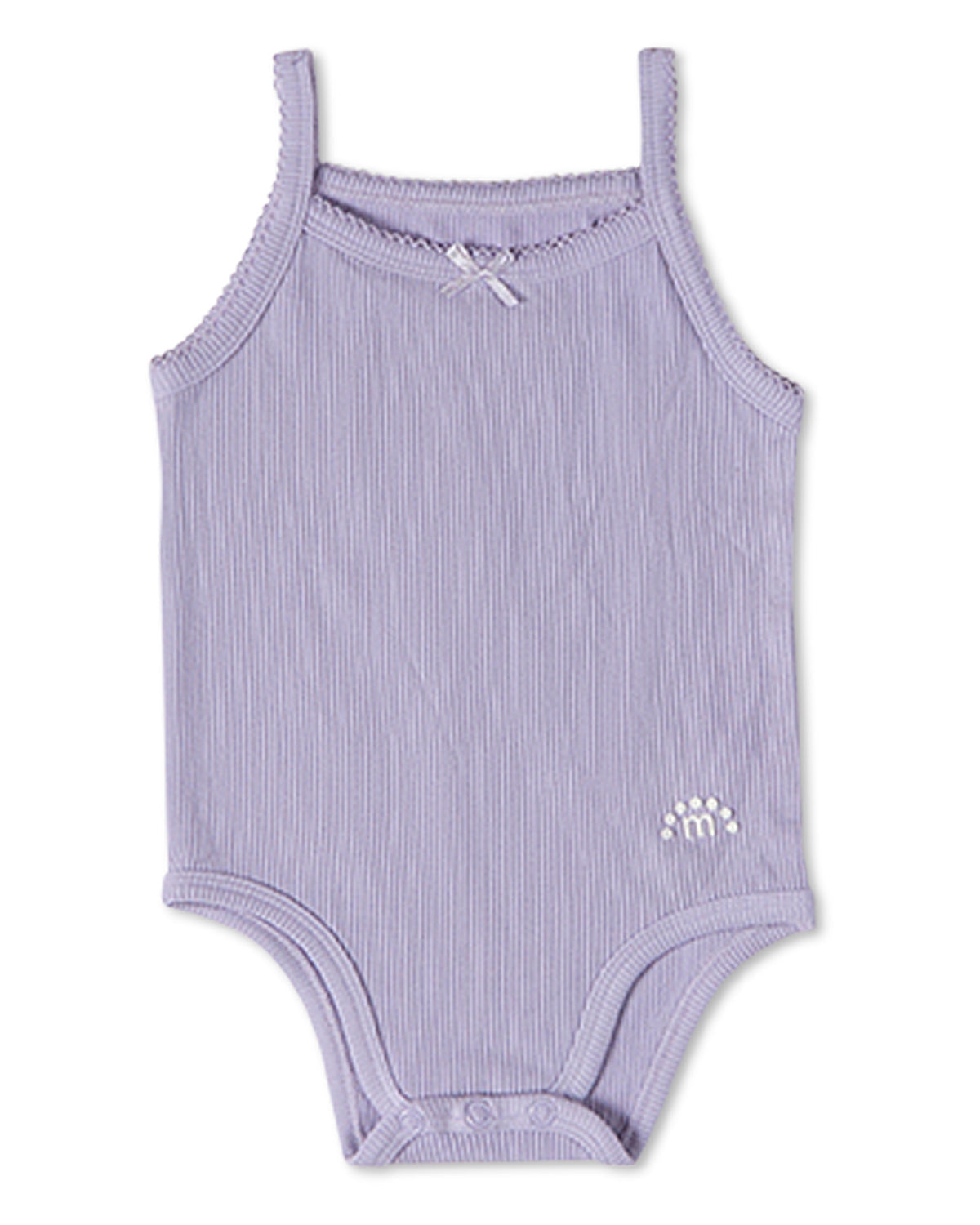 3 Pack Baby Mini-Ribbed Stretch Modal Solid-Color Bodysuits