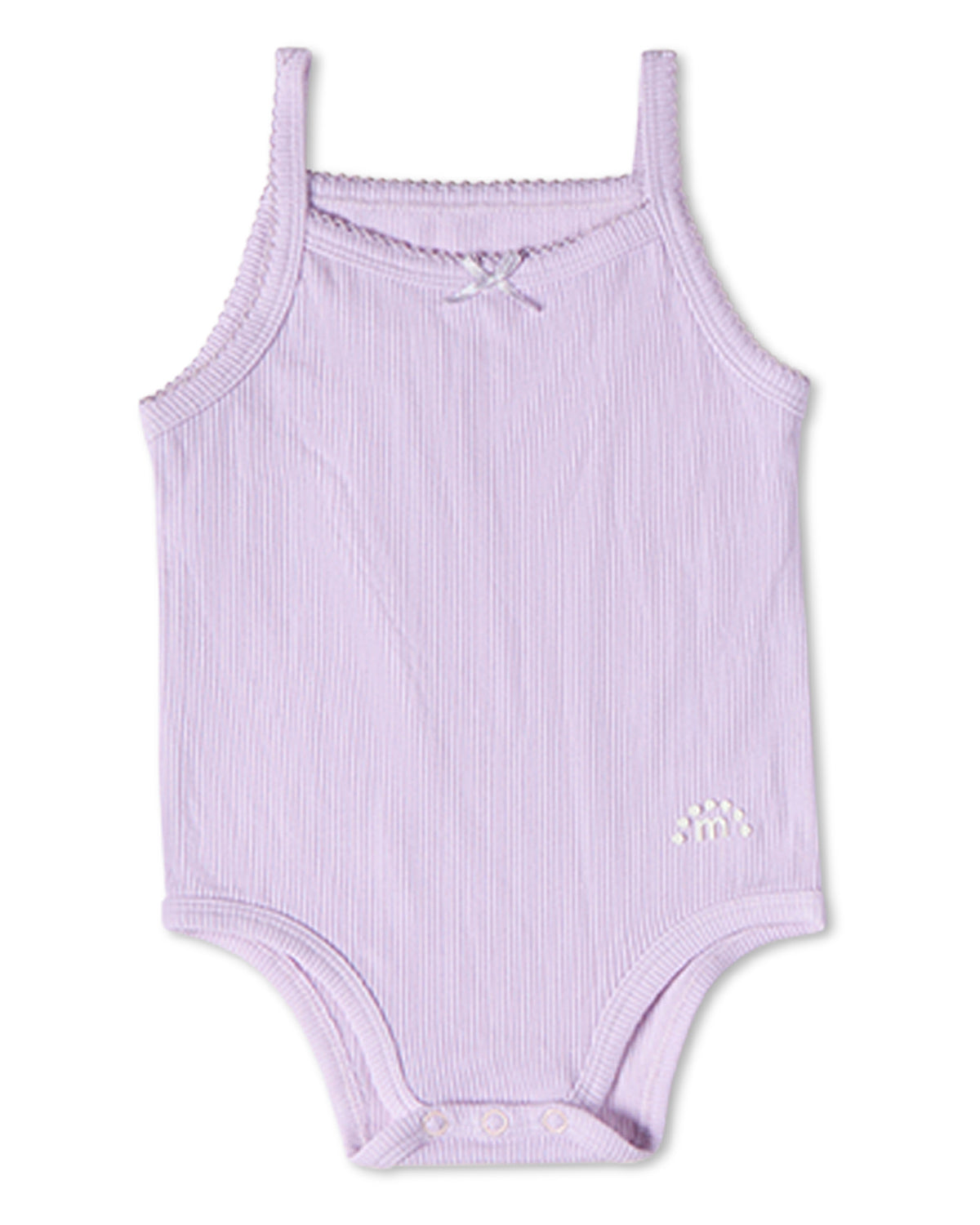 3 Pack Baby Mini-Ribbed Stretch Modal Solid-Color Bodysuits